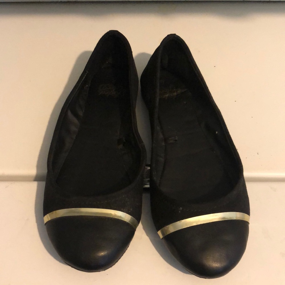 Faded glory gold band flats